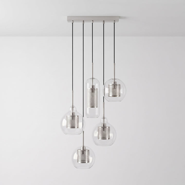 Gecombineerde Chiswick glazen hanglamp 