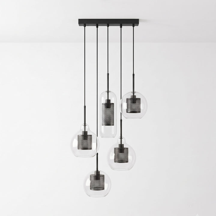 Gecombineerde Chiswick glazen hanglamp 
