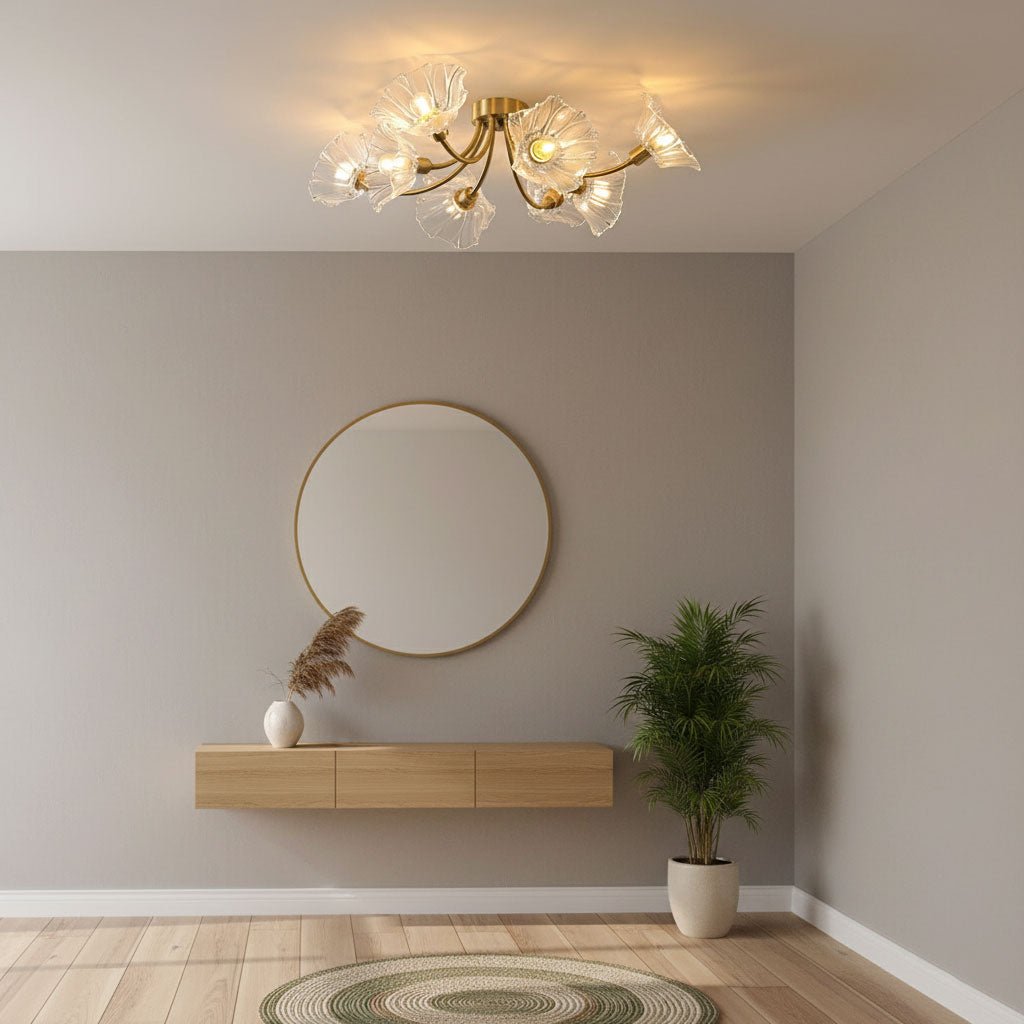 Kalin Flower Glass Ceiling Lamp - Vakkerlight