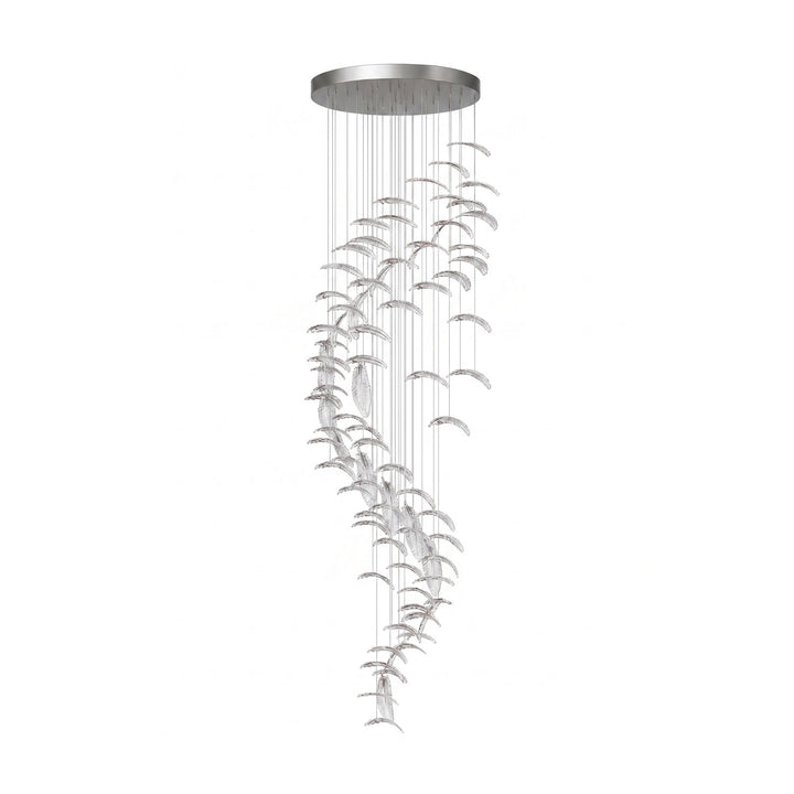 Glass Feathers Flying Chandelier - Vakkerlight