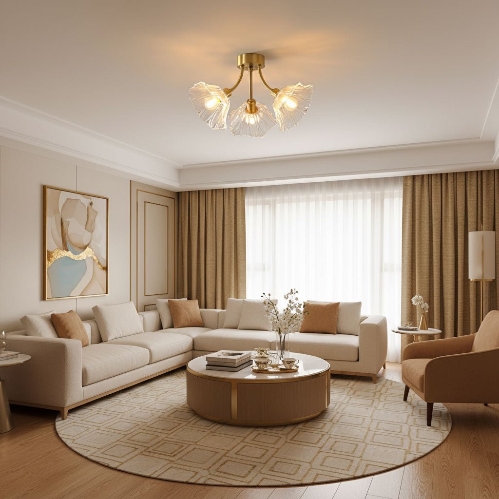 Kalin Flower Glass Ceiling Lamp - Vakkerlight