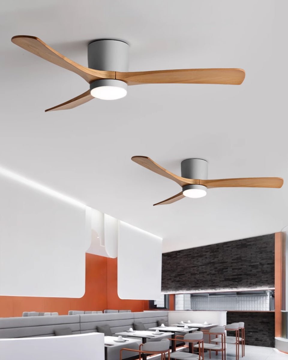 Nordic Wooden 42"/48"/52" Ceiling Fan Light - Vakkerlight