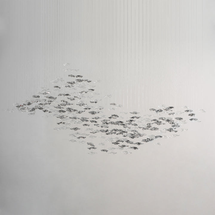 Lâmpada pendente de vidro Tidal Art