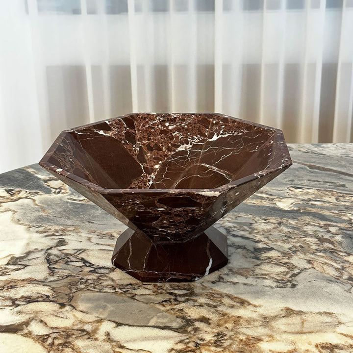 Facet Pedestal Bowl Storage Tray - Vakkerlight