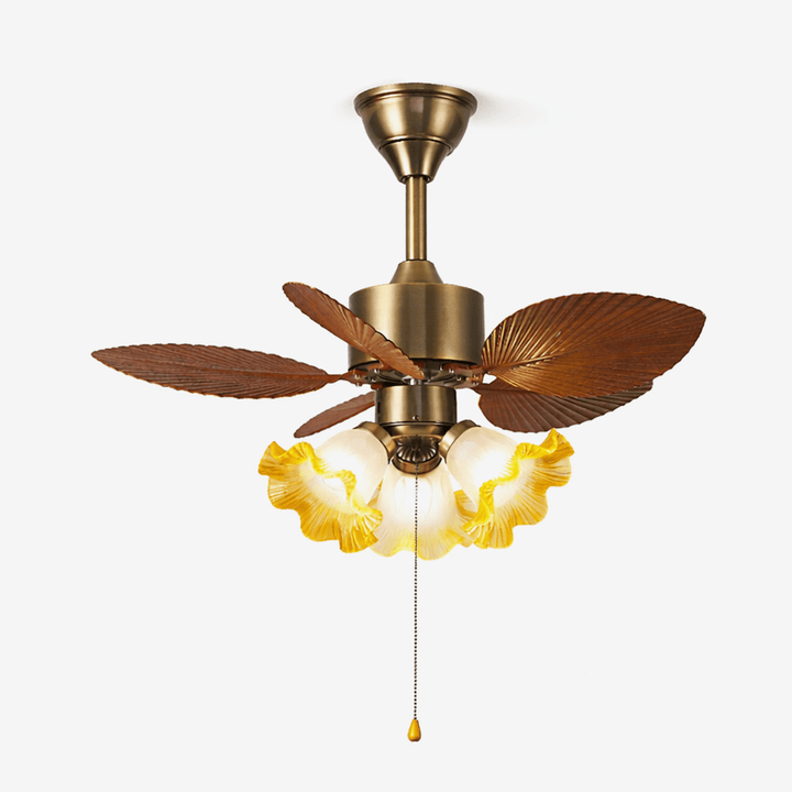 Vintage Leaf Ceiling Fan Light - Vakkerlight