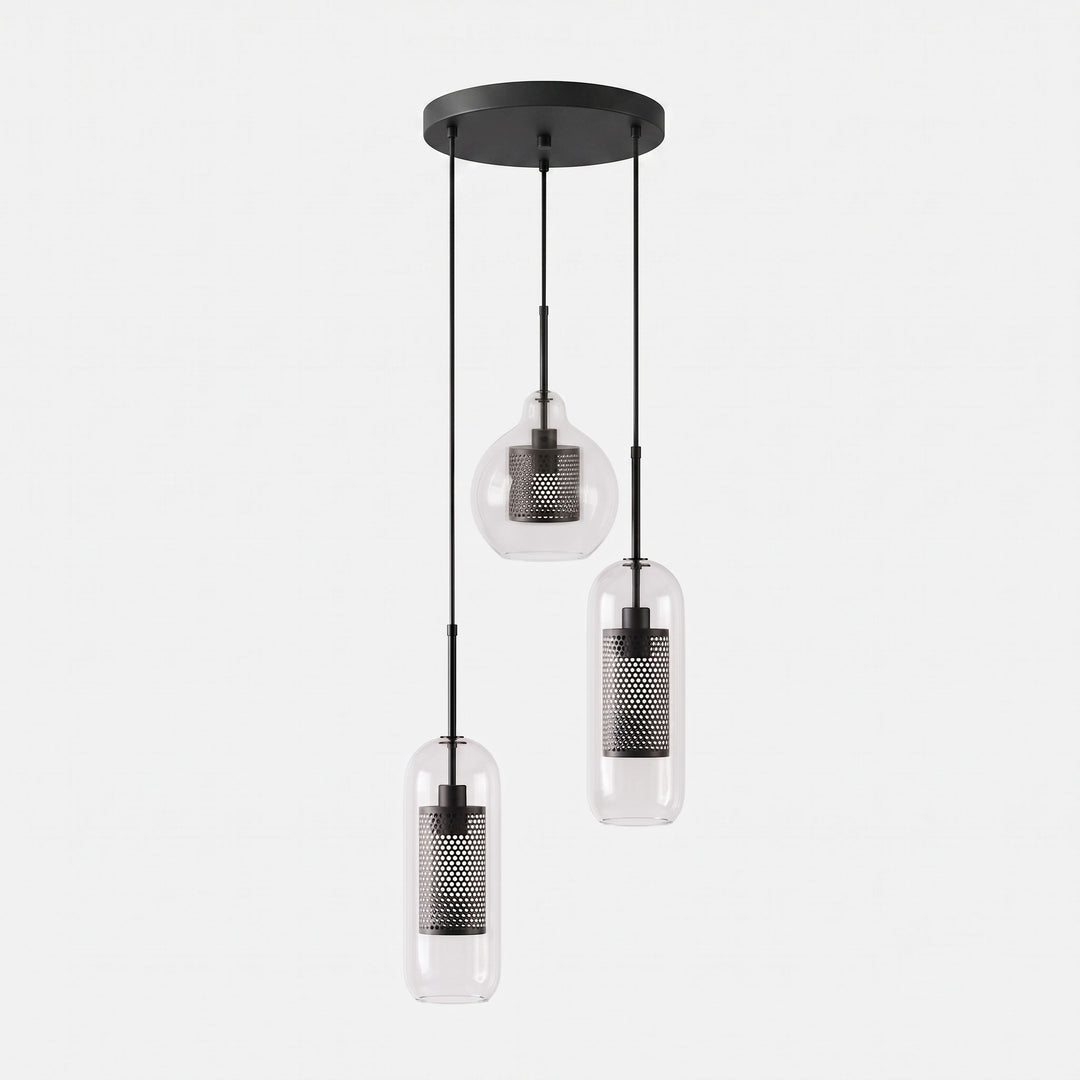 Gecombineerde Chiswick glazen hanglamp 