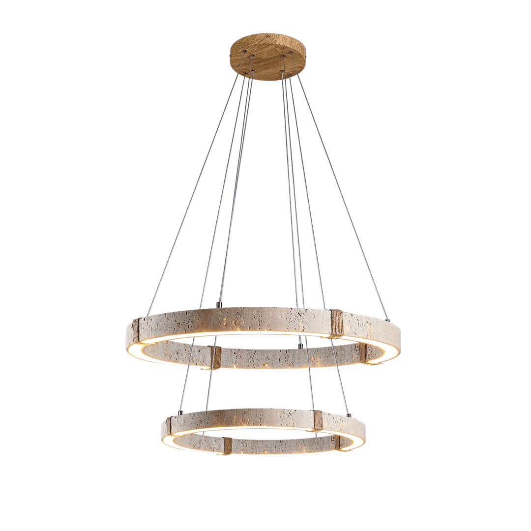 Circle Travertine Pendant Lamp - Vakkerlight