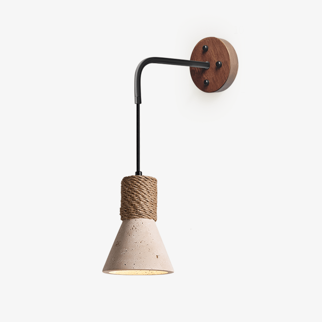 Rope Stone Cone Sconce - Vakkerlight