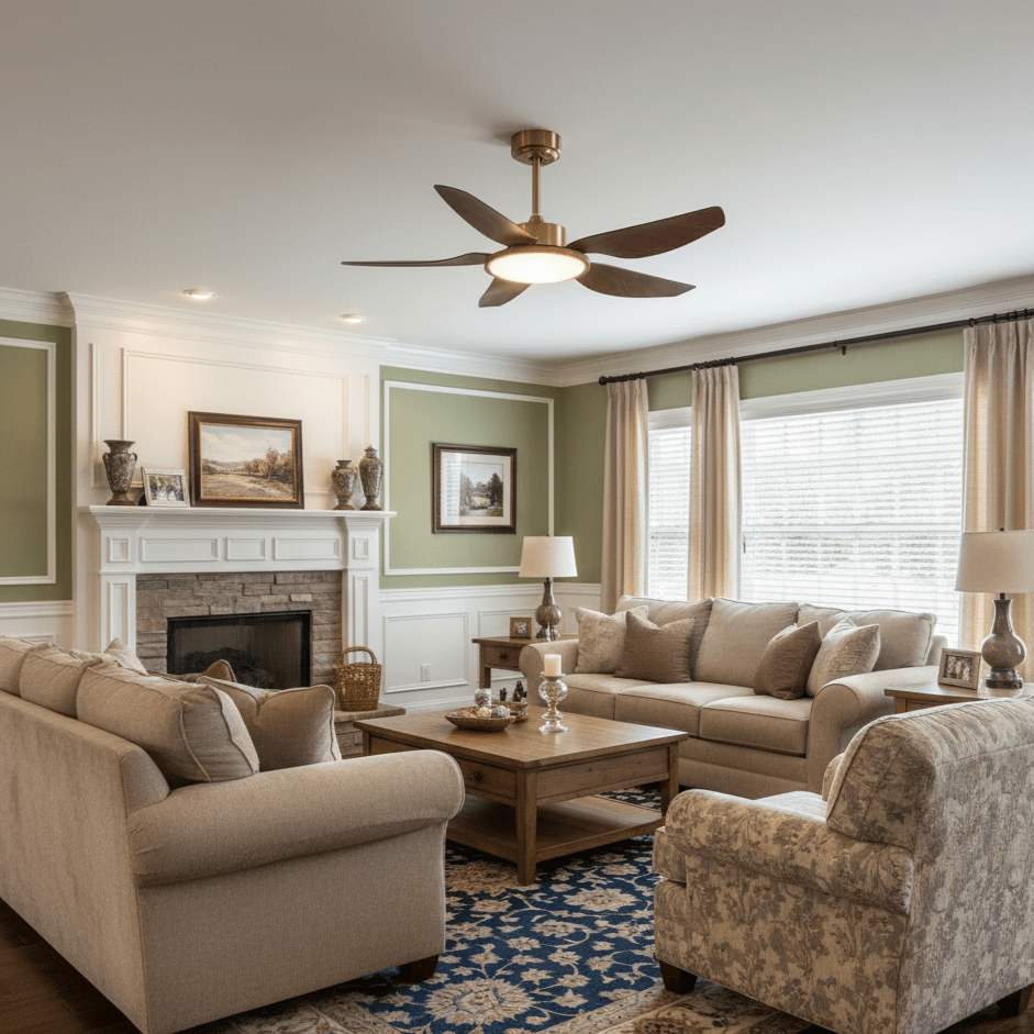 Sirocco Breeze Ceiling Fan Light - Vakkerlight