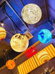 3D Planet Ball Pendant Lamp - Vakkerlight