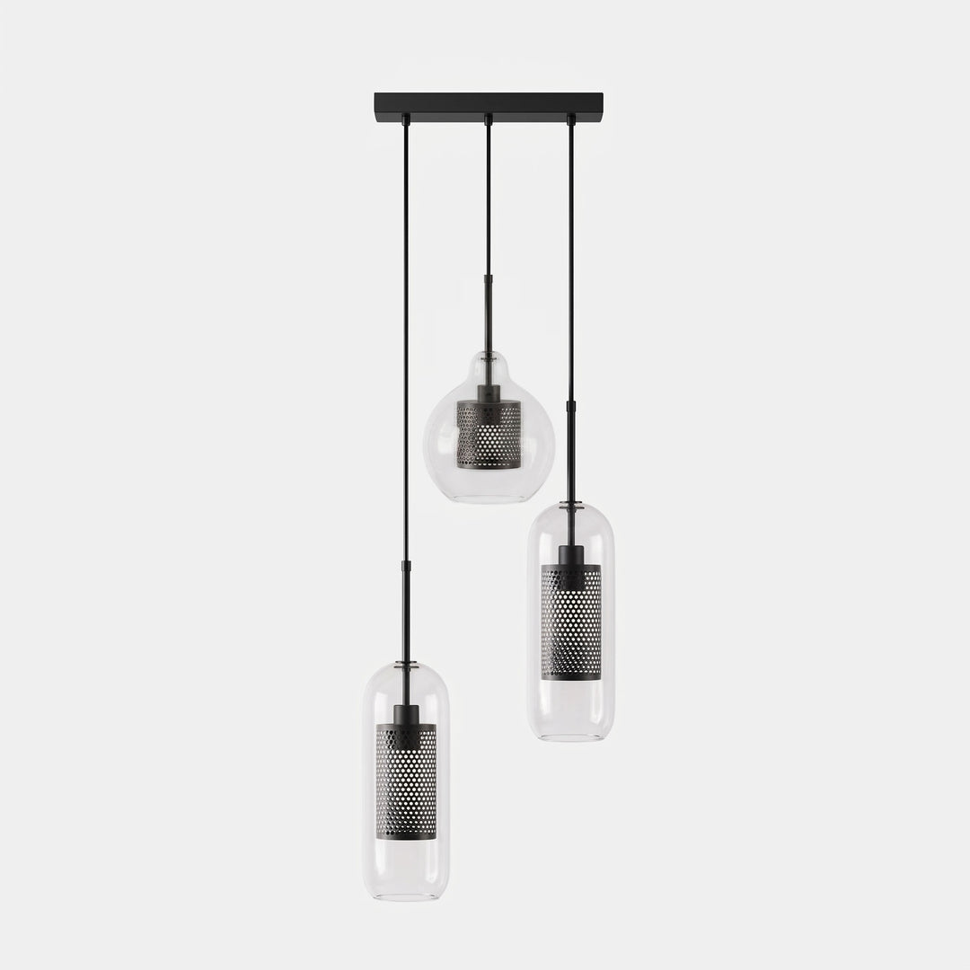 Gecombineerde Chiswick glazen hanglamp 
