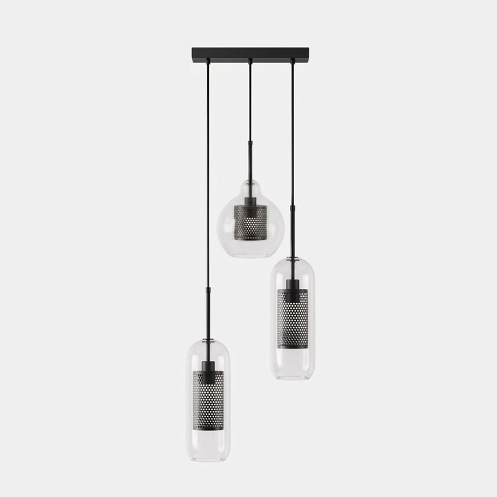 Gecombineerde Chiswick glazen hanglamp 