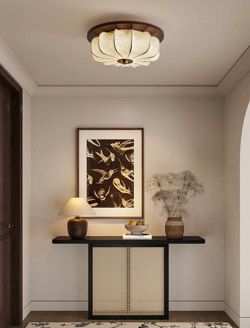Elowen Fabric Ceiling Light - Vakkerlight