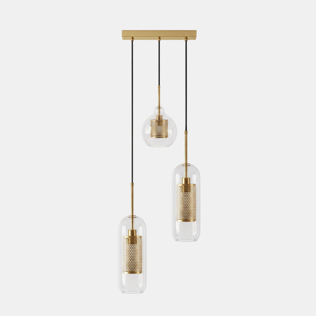 Gecombineerde Chiswick glazen hanglamp 