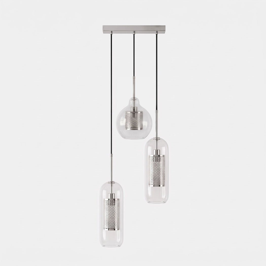Gecombineerde Chiswick glazen hanglamp 