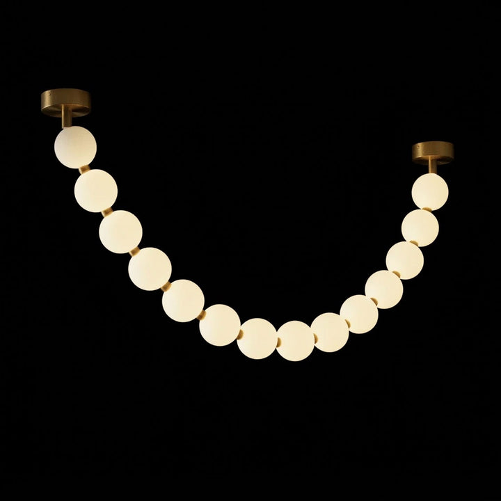 Pearl Glass Necklace Balls Chandelier - Vakkerlight