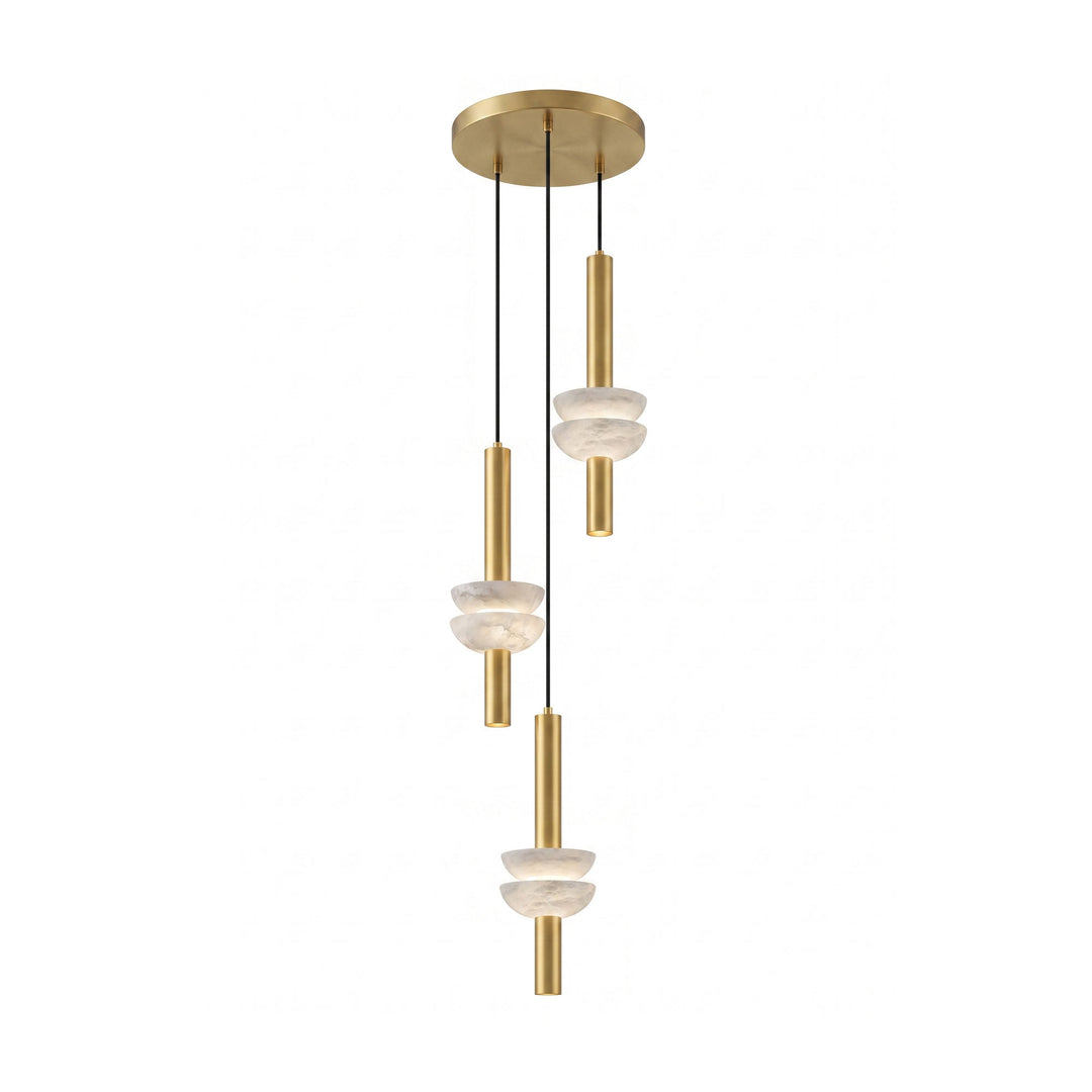 Alabaster Column Pendant Lamp - Vakkerlight