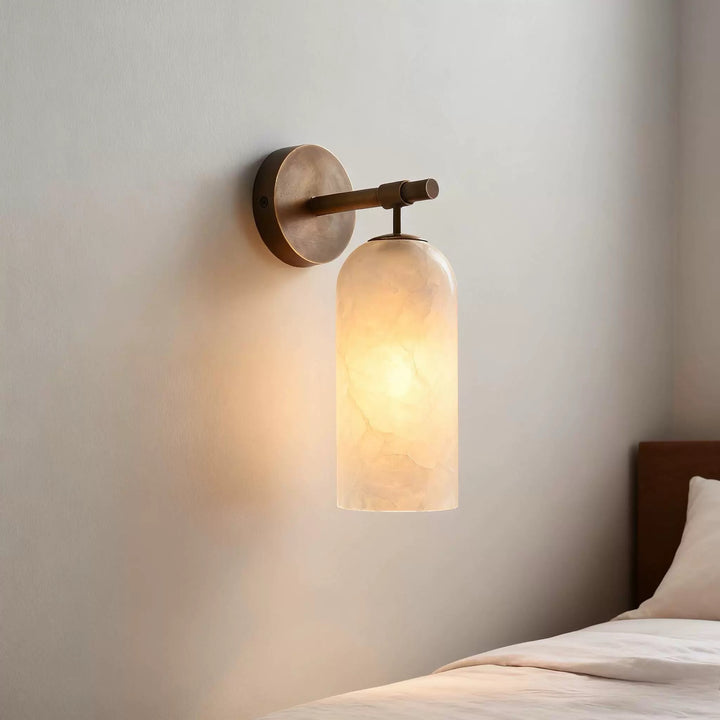 Alabaster Pillar Wall Sconce - Vakkerlight