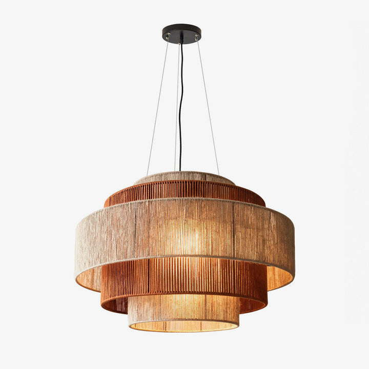 Reed Tiered Rope Pendant Lamp