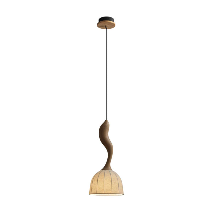 Elowen Twisted Wood Pendant Light - Vakkerlight