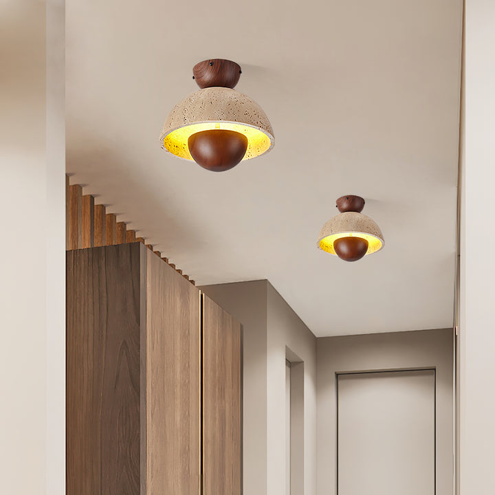 Nerio Travertine Ceiling Light - Vakkerlight