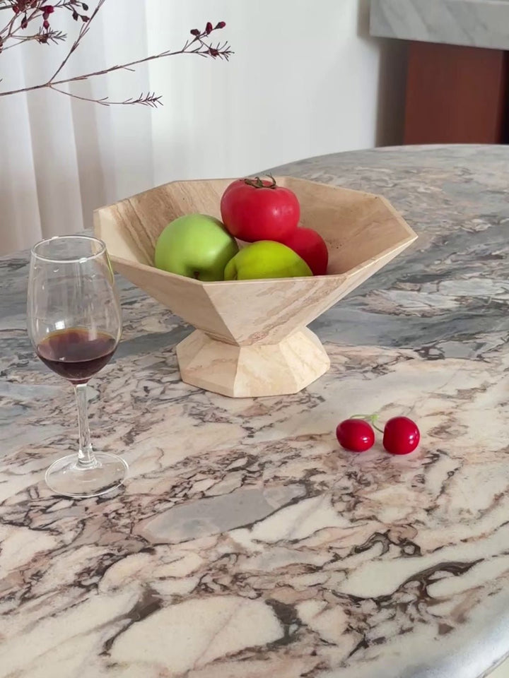 Facet Pedestal Bowl Storage Tray - Vakkerlight