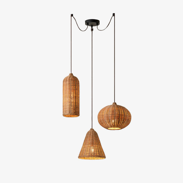 Sheaf Woven Rattan Pendant Lamp