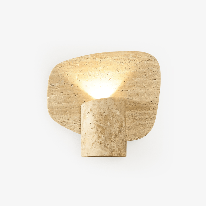 Organic Travertine Cylinder Wall Light - Vakkerlight