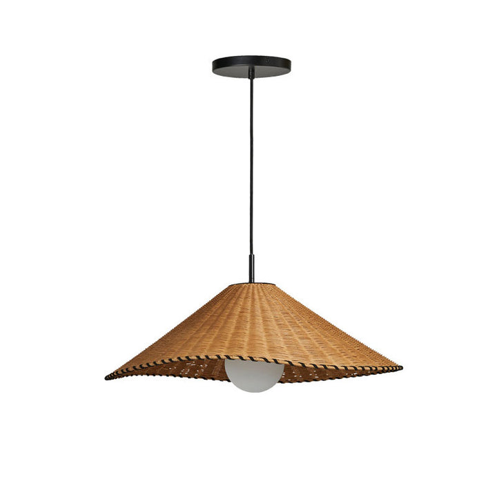 Brim Woven Rattan Pendant Lamp – detail 14