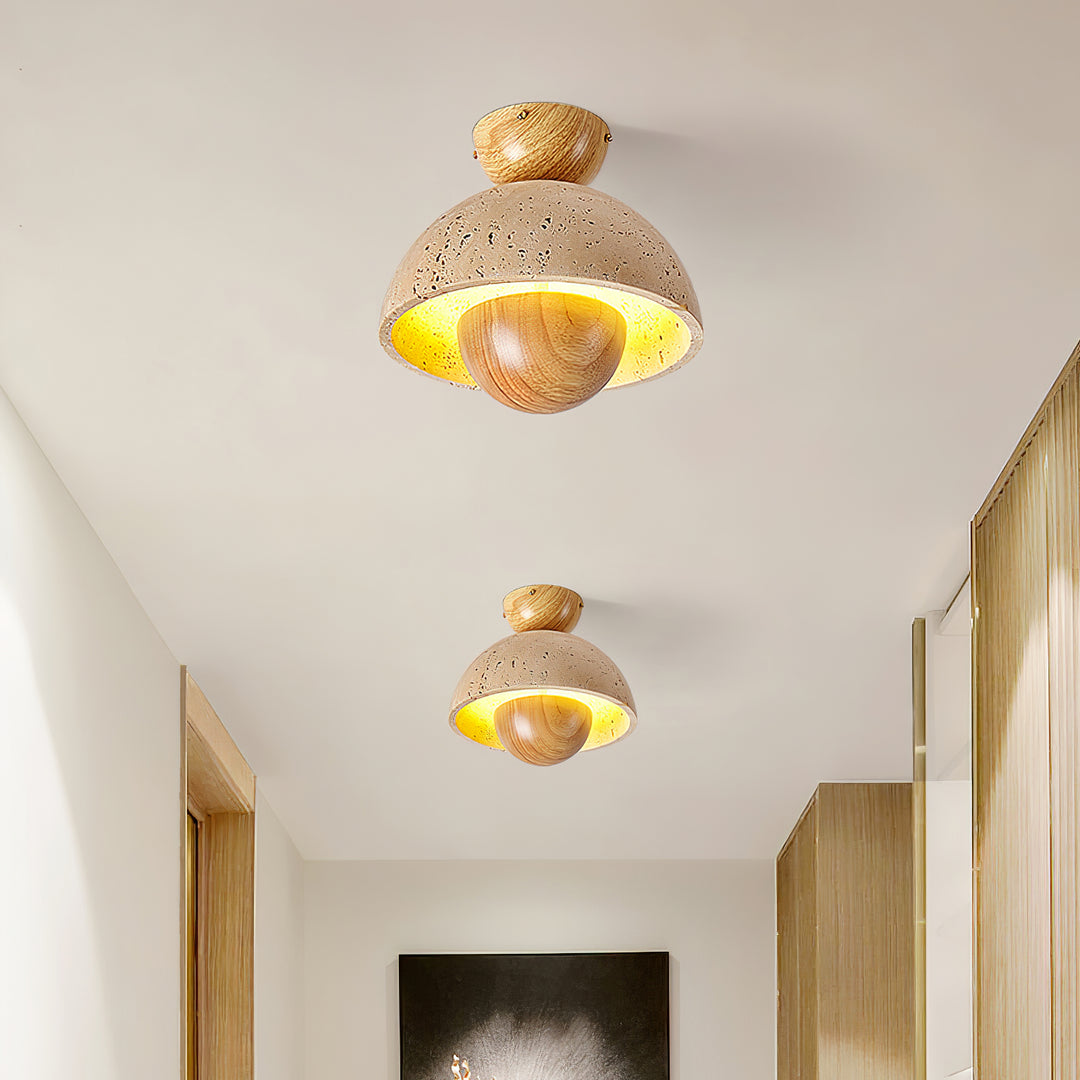 Nerio Travertine Ceiling Light - Vakkerlight