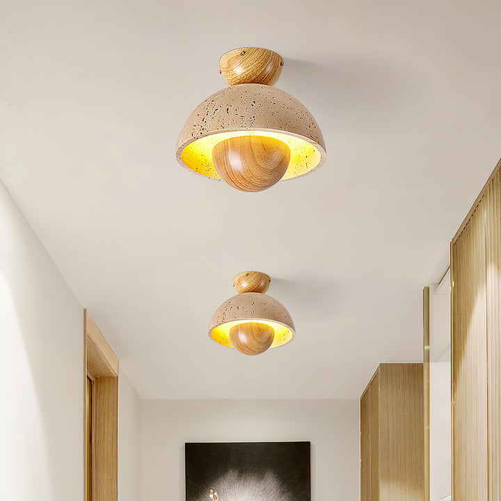 Nerio Travertine Ceiling Light - Vakkerlight
