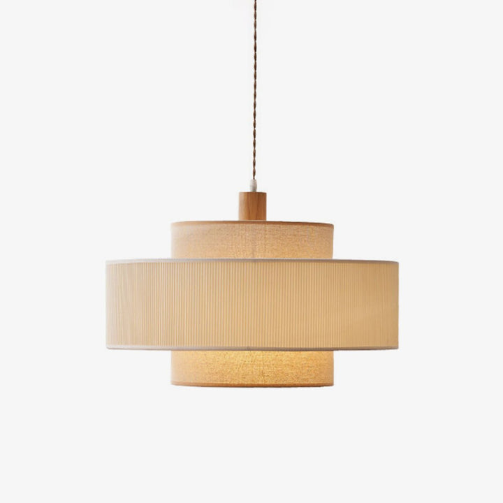 Tiered Linen Pendant Lamp - Vakkerlight