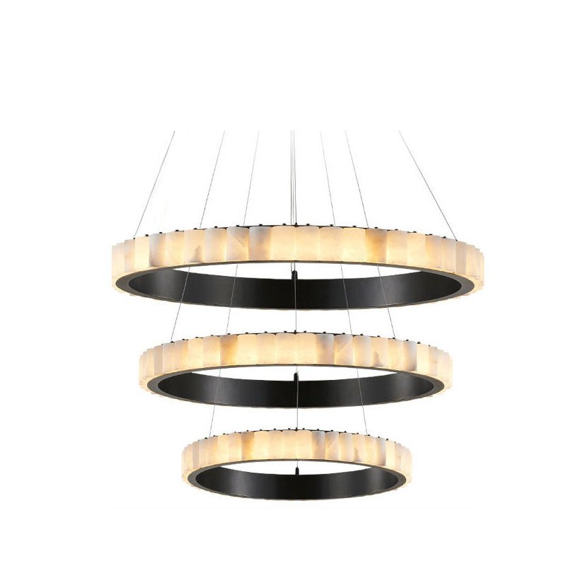 Alabaster Avalon Halo Chandelier - Vakkerlight