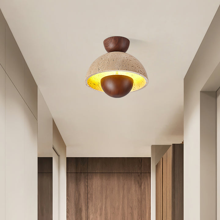 Nerio Travertine Ceiling Light - Vakkerlight