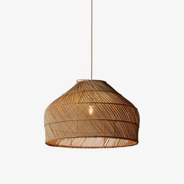 Whirl Woven Rattan Pendant Lamp