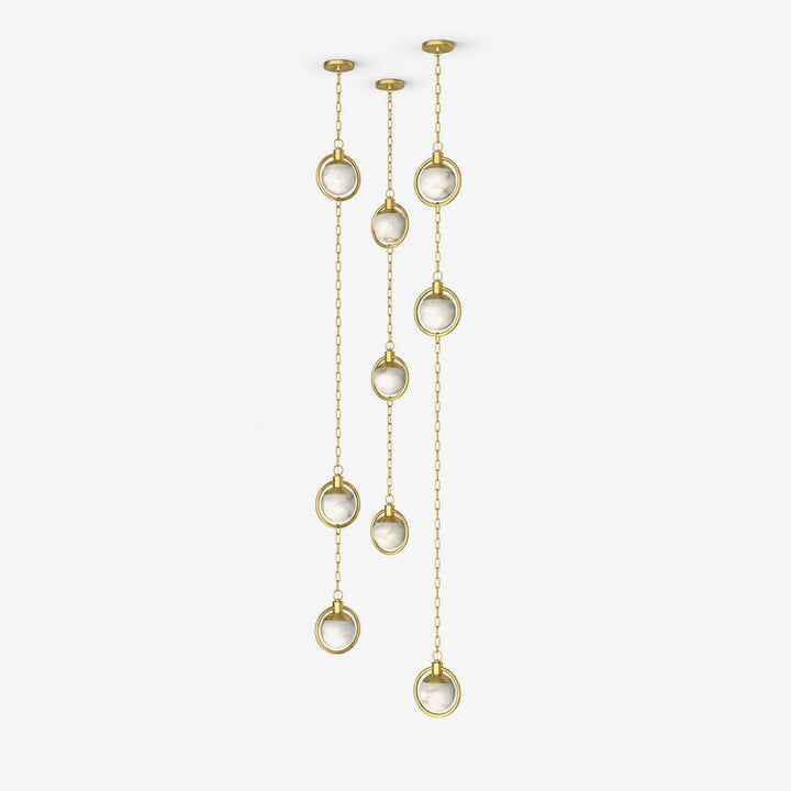 Alabaster Orb Chain Pendant Lamp - Vakkerlight