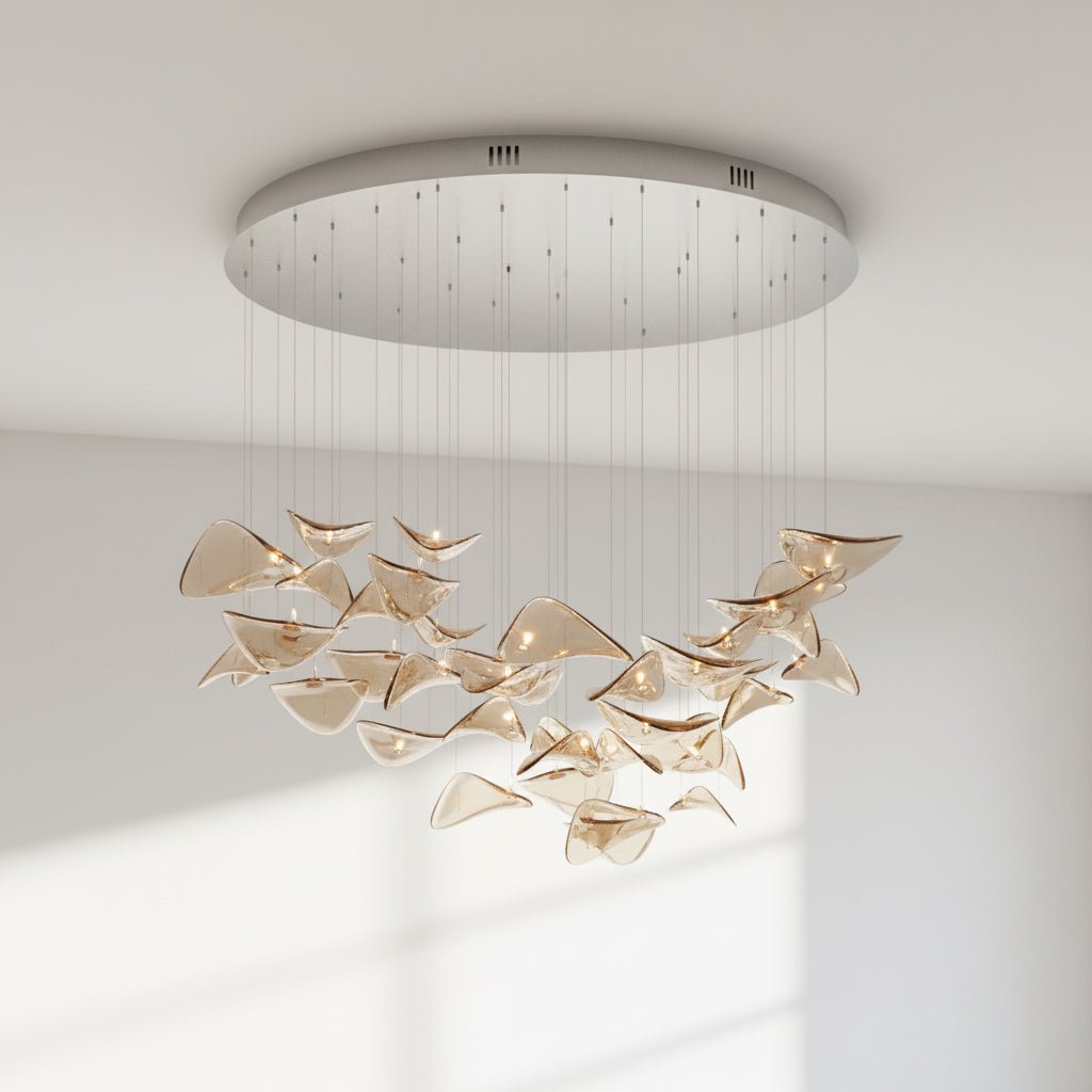 Wave Floating Leaf Chandelier - Vakkerlight