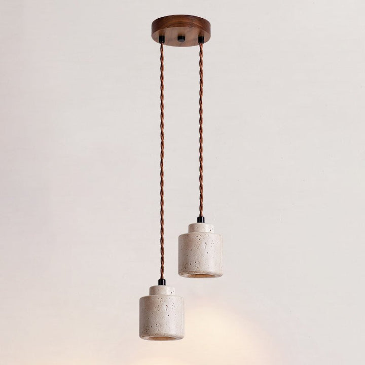 Elemental Travertine Mini Pendant Lamp - Vakkerlight