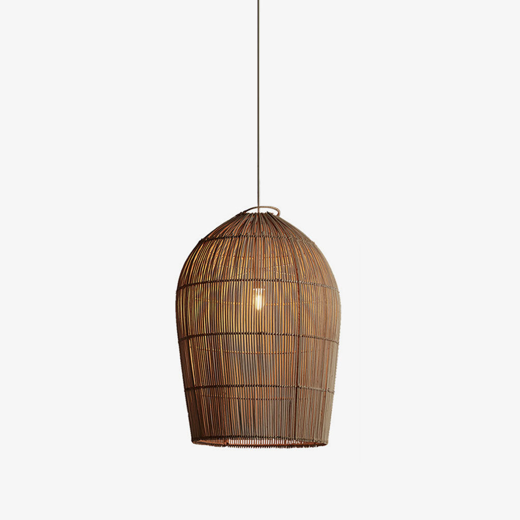 Lantern Woven Rattan Pendant Lamp
