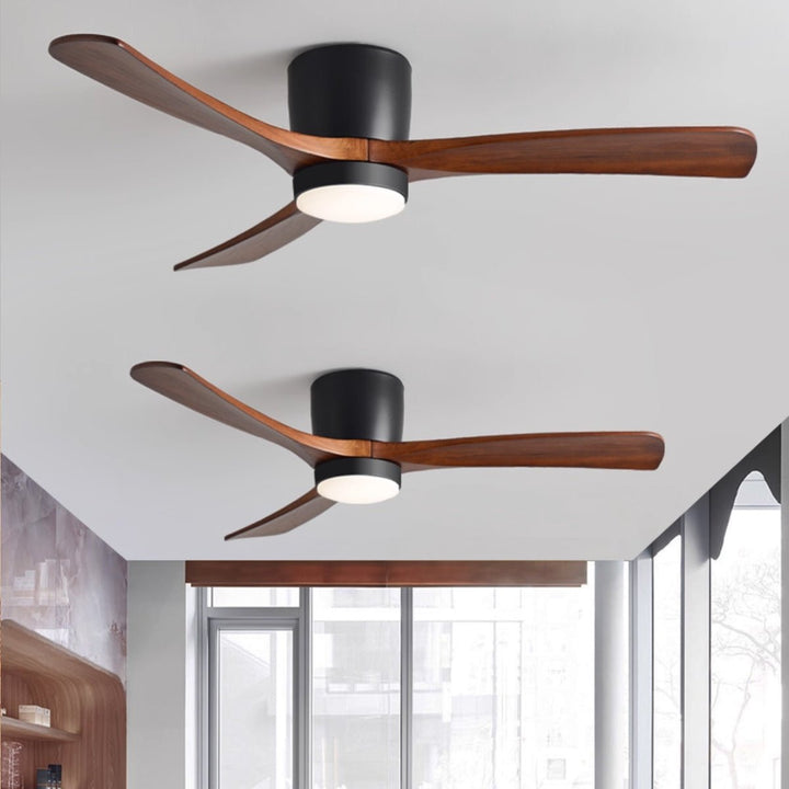 Nordic Wooden 42"/48"/52" Ceiling Fan Light - Vakkerlight