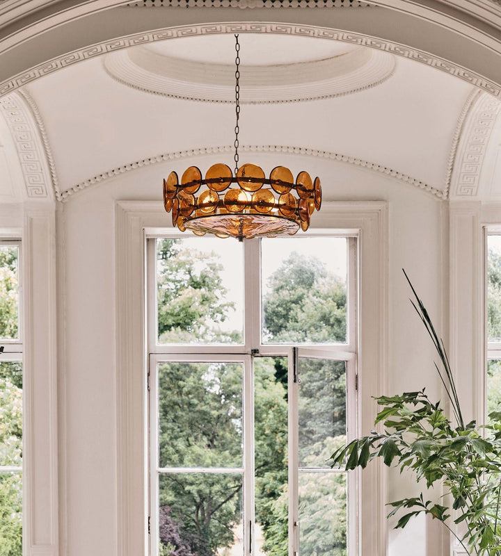 Solaris Disc Murano Chandelier - Vakkerlight
