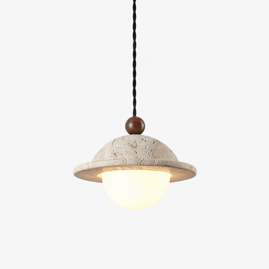 Travertine Saucer Pendant Light - Vakkerlight