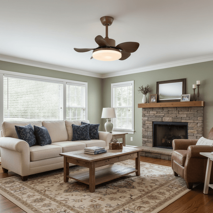 Terra Walnut Ceiling Fan Light - Vakkerlight