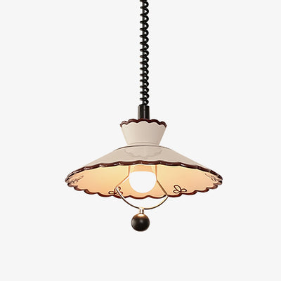 Lampada a Sospensione con Bordo Ondulato