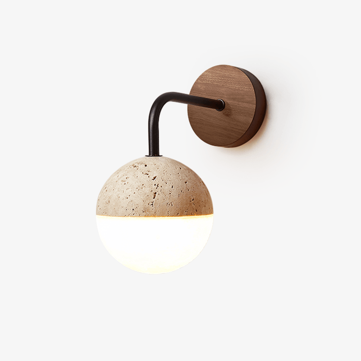 Lunar Stone Orb Sconce - Vakkerlight