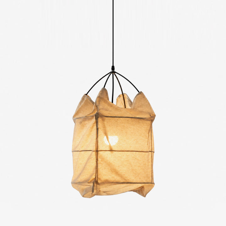 Cocoon Fabric Cage Pendant Lamp