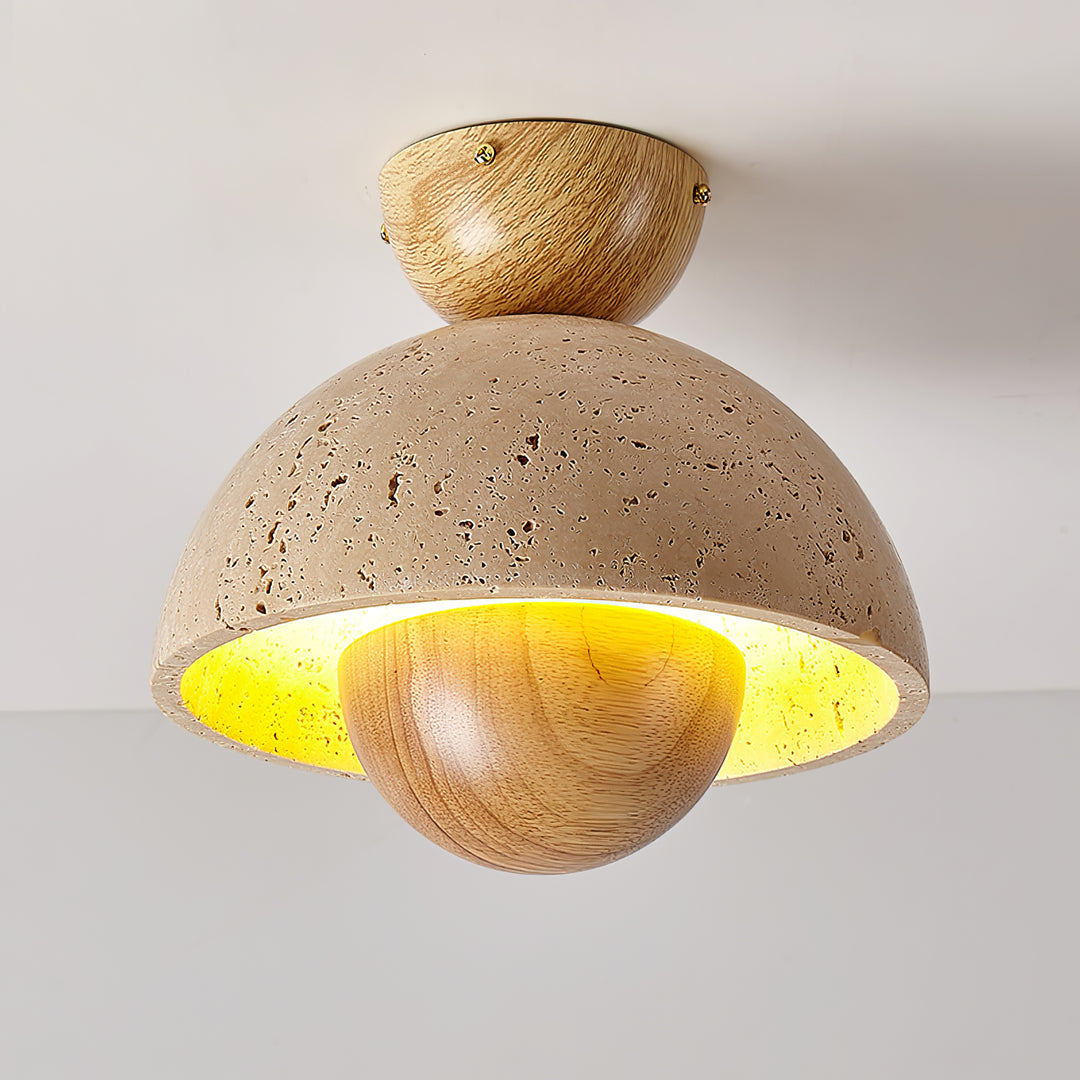 Nerio Travertine Ceiling Light - Vakkerlight