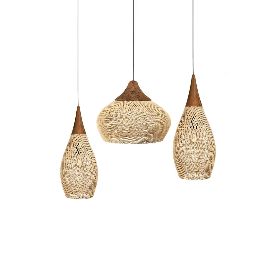 Braided Rattan Pendant Lamp - Vakkerlight