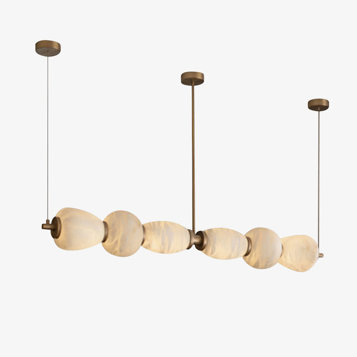 Alabaster Pebble Linear Chandelier - Vakkerlight