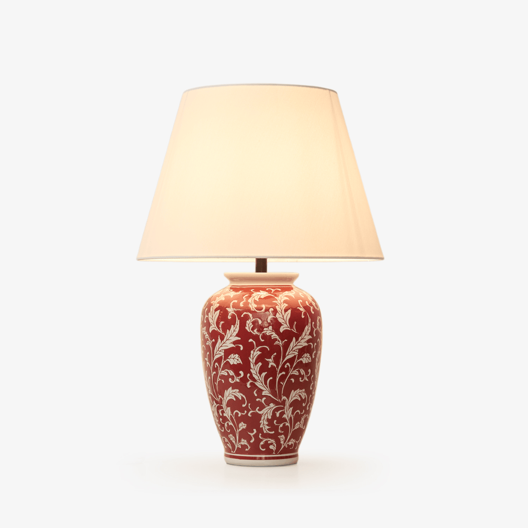Scarlet Vine Ceramic Table Lamp - Vakkerlight